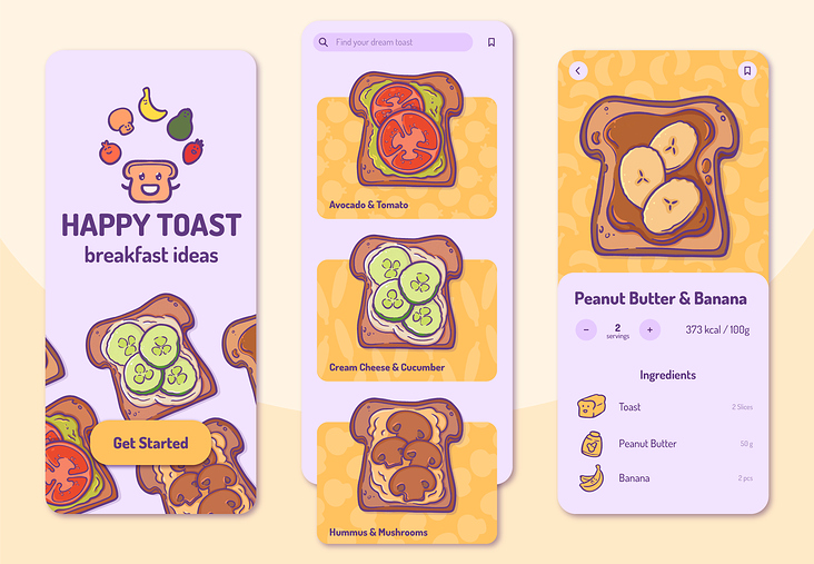 Happy Toast – App Design