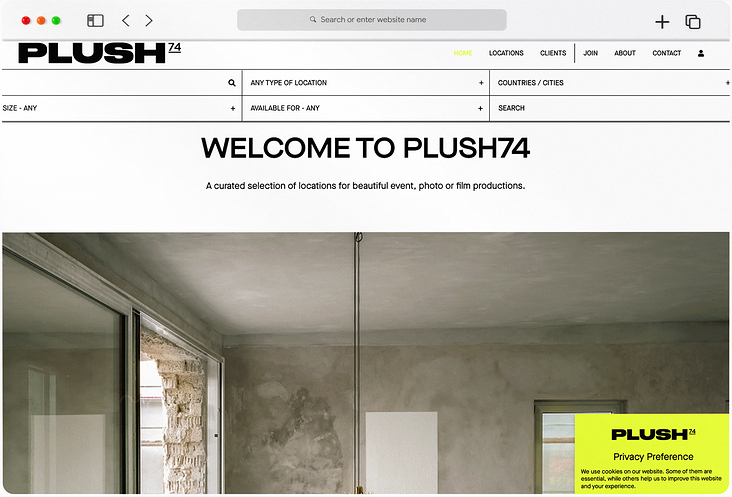 WordPress-Elementor Website für plush74