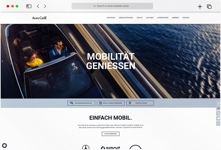WordPress-Elementor Website für das Autohaus Grill