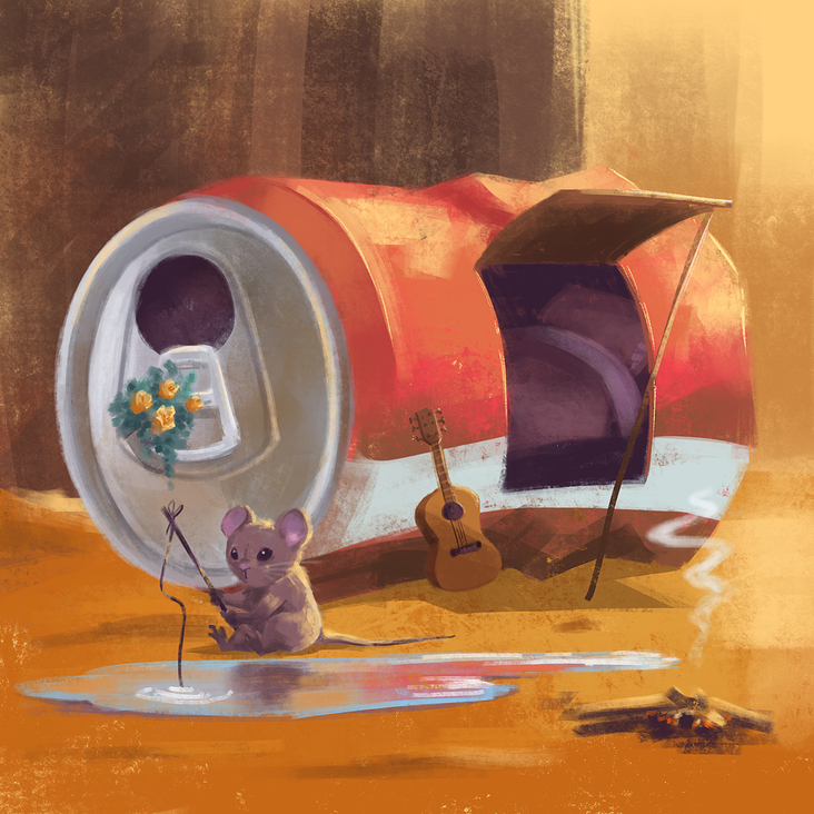 Soda Can Mouse House