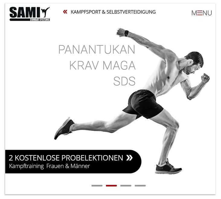 Webdesign Kampfsportakademie 1