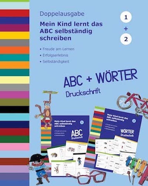 Kinderbuch-Cover „Mein Kind lernt das ABC selbständig schreiben“