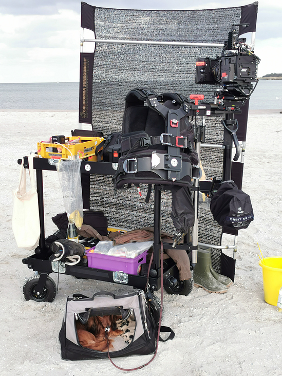 Steadicam Operator Kamera Setup ARRI ALEXA 35 am Strand