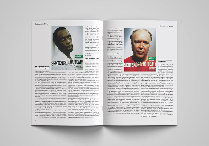 Editorial-Design Stadtmagazin – Doppelseite