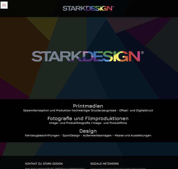 Website von Stark Design