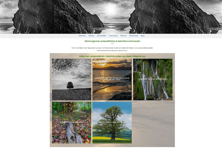 Onlineshop für Landschaftsfotografie