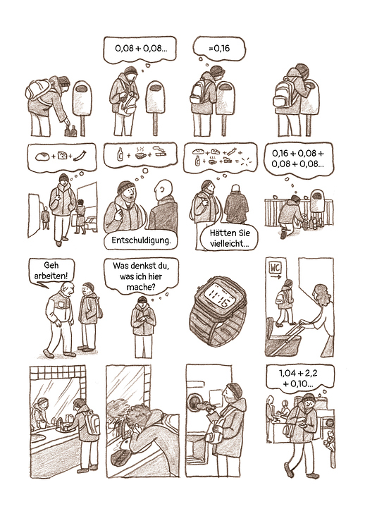 „Im Stress“ – Comicepisode über den Alltag eines Obdachlosen