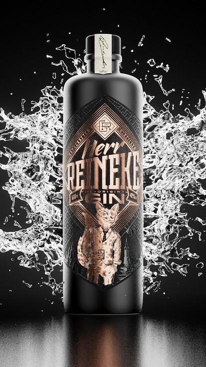 Reineke Gin Produktvisualisierung für 13 6 design