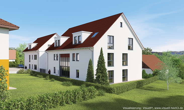 Architekturvisualisierung eines Mehrfamilienhauses in Balingen