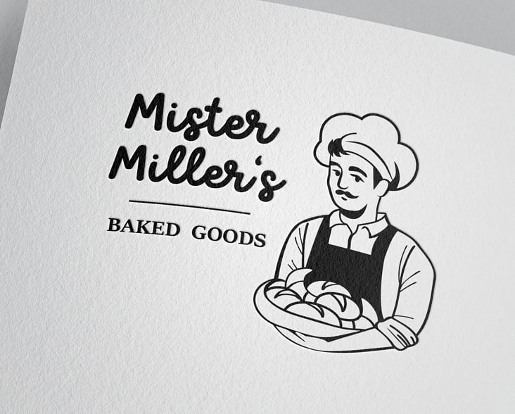 Mister Miller’s Retro Logo Mock up