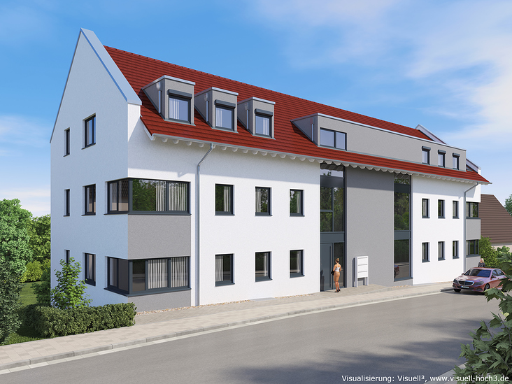 Architekturvisualisierung MFH in Balingen