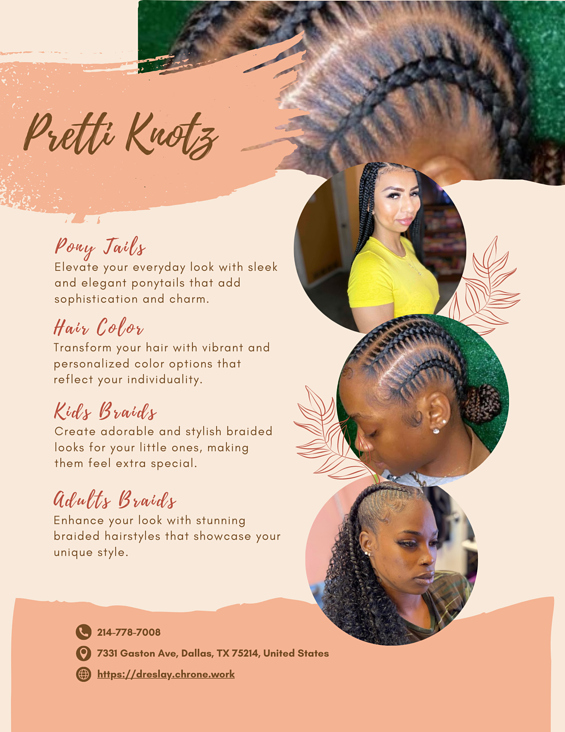 Pretti Knotz—Your ultimate destination for amazing Hair Styling in Dallas