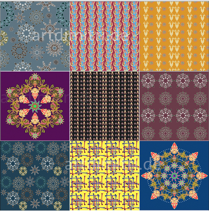 Muster Design, Pattern, Vektor Grafik