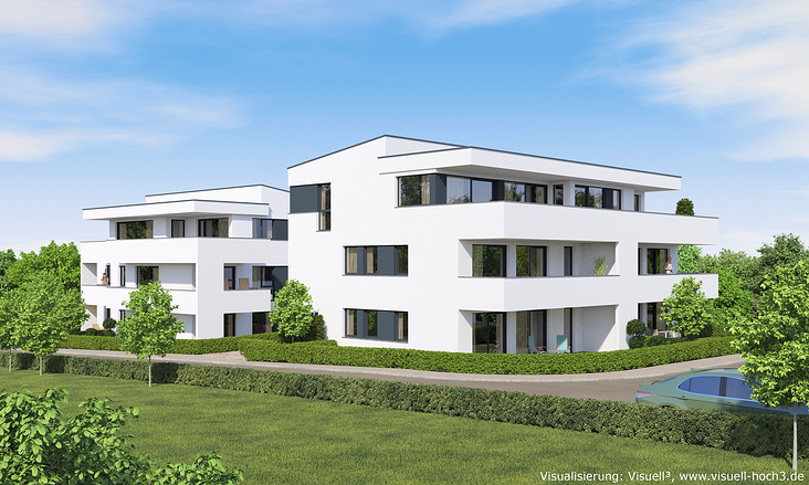 Visualisierung von Architektur bei Heilbronn – Bauabschnitt 1