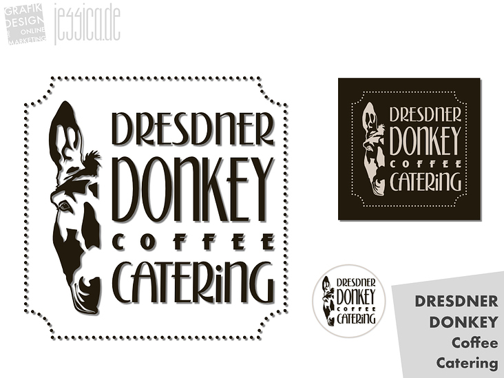 Logo Design für einen Kaffee Catering Truck mit Namen „Donkey“