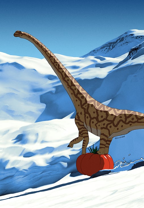 Wintersport with Mamenchisaurus
