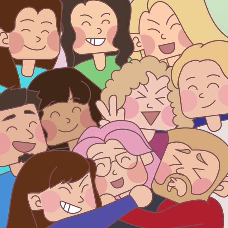 Animation zum Thema „Freunde“