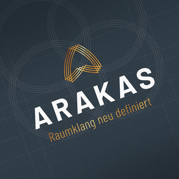 Logodesign für akustische Raumkomponenten