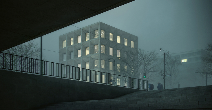 Außenvisualisierung: Bürogebäude in Berlin