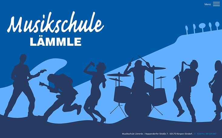 Joomla! CMS-Website der Musikschule Lämmle in Kerpen