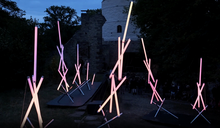 Installation & Animation auf der Burg Plässe