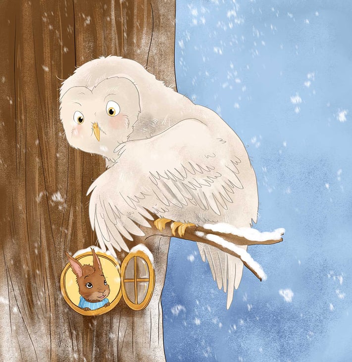 Kinderbuch Illustration Eichhörnern Hazel