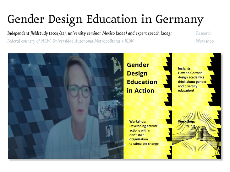 Workshop »Gender Design Education«
