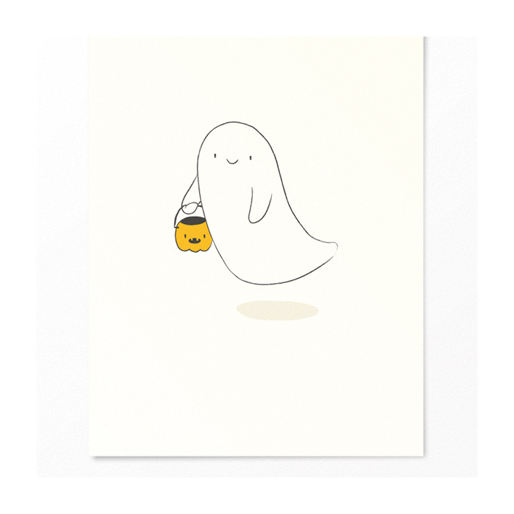 Illustration zu Halloween – niedlicher Geist