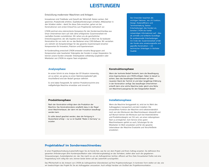 Detailansicht – Leistungen – Maschinen- und Anlageentwicklung