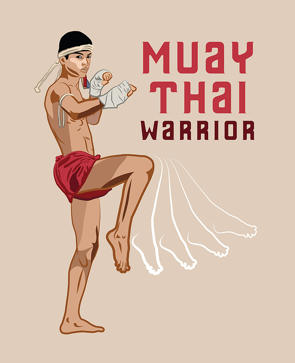 Muay Thai Warrior – Vector Design