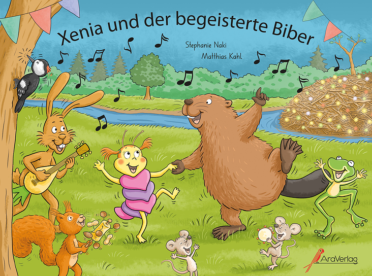 Cover für „Xenia und der begeisterte Biber“, Ara Verlag