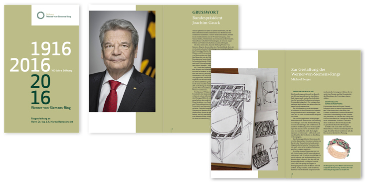 Festschrift: Stiftung Werner-von-Siemens-Ring Verleihung 2016