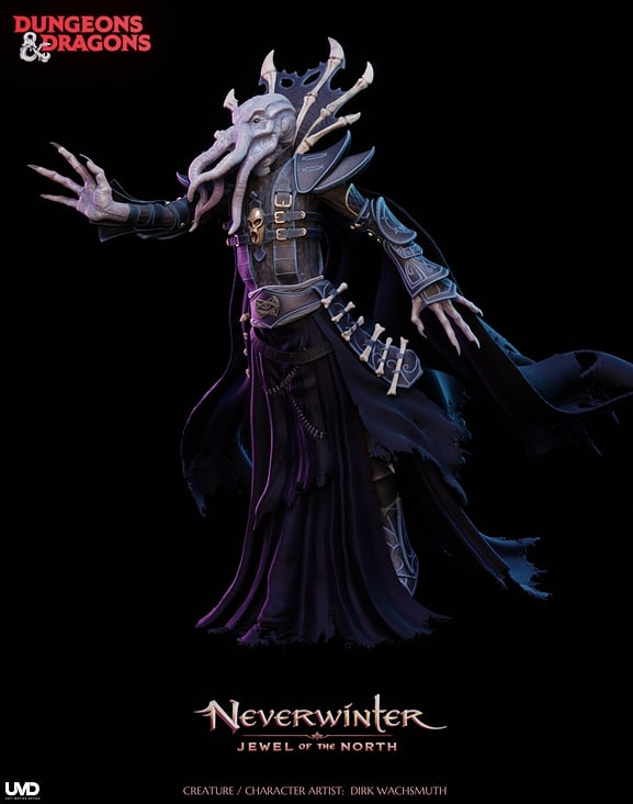 Character for Dungeons & Dragons Cinematic Trailer – Mindflayer