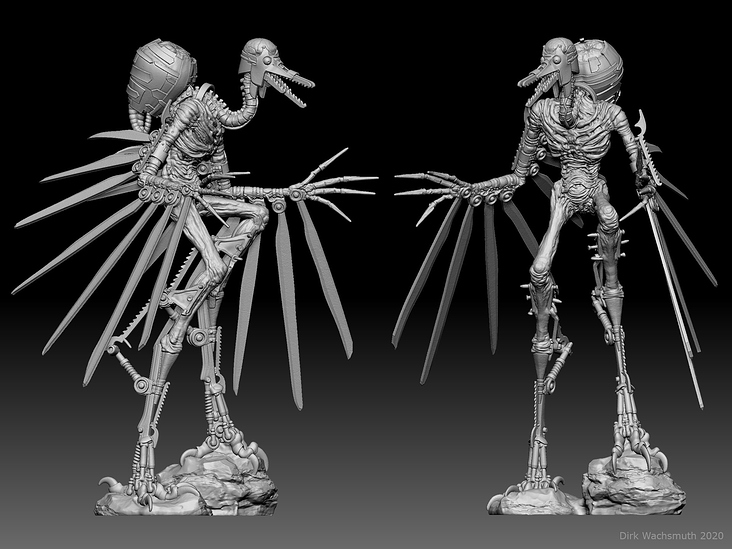 Deathbird – 3D Printed Collectible Figurine