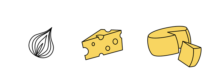 Lazy Food Branding Illustrations