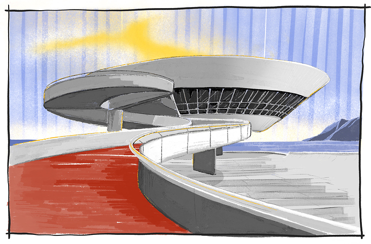 Museu de Arte Contemporânea de Niterói – Oscar Nimeyer, Illustration