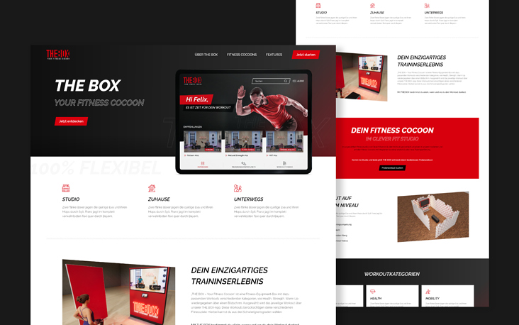 The Box – Landingpage