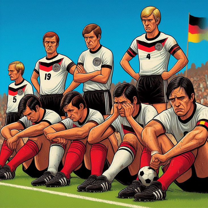 German Football seen by Tony Beech and ai