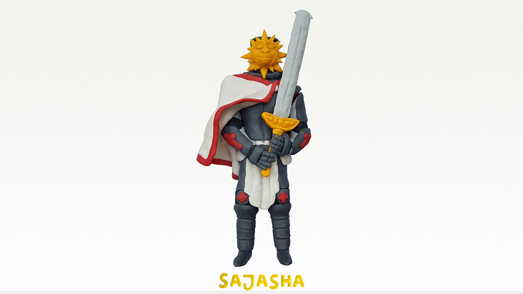 Sun Knight – Clay Design – Character Design