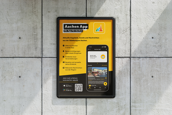 Plakat für Aachen App