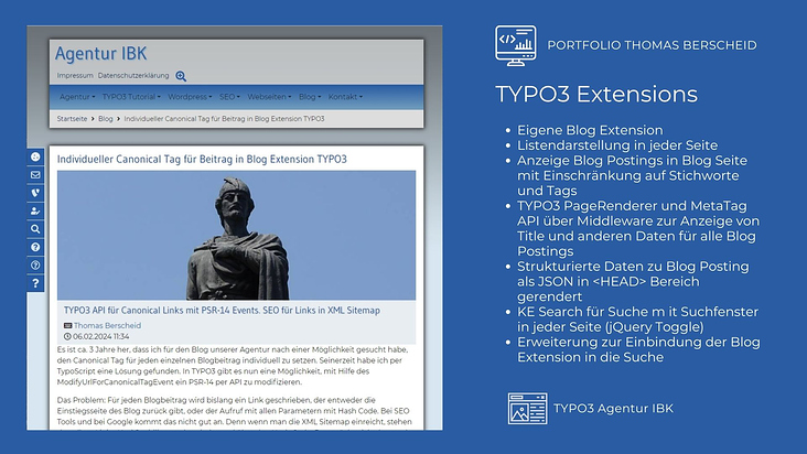 TYPO3 Extension der Agentur IBK