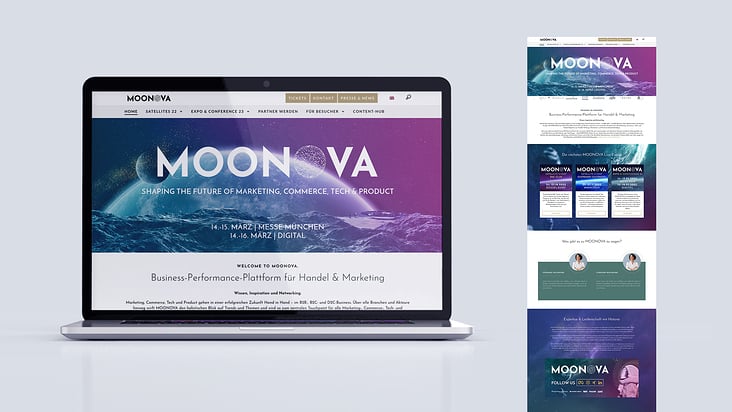 Moonova // Webdesign