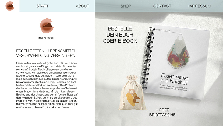 Website „Essen retten in a Nutshell“