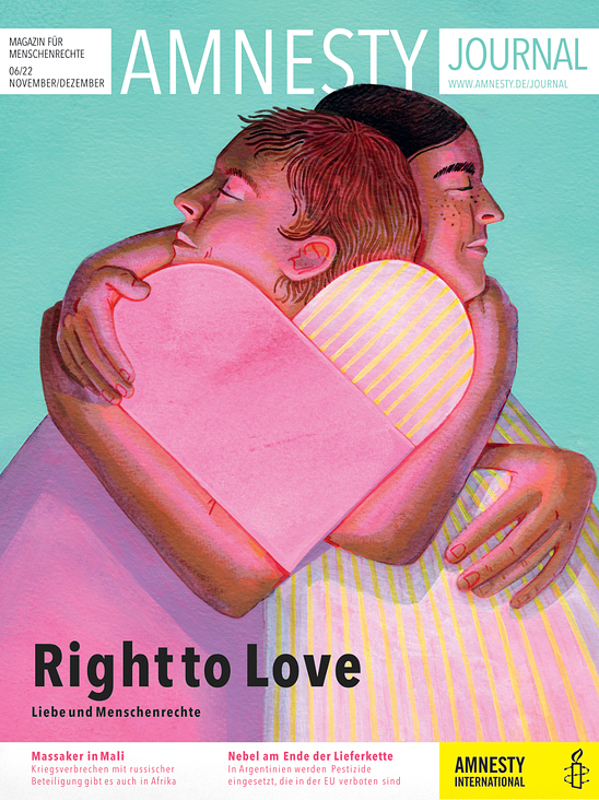 Coverillustration „Right to love“ für Amnesty Journal
