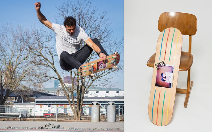 Kooperation mit Skateboard Marke OVER im AME Design