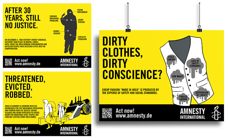 Plakatkampagne Amnesty International