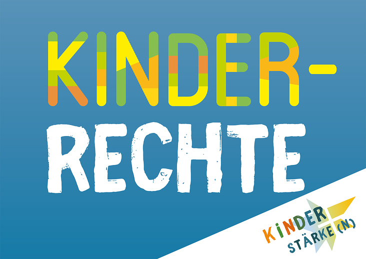 Banner „Kinderrechte“ für eine Aktion des Stadtdekanats Stuttgart