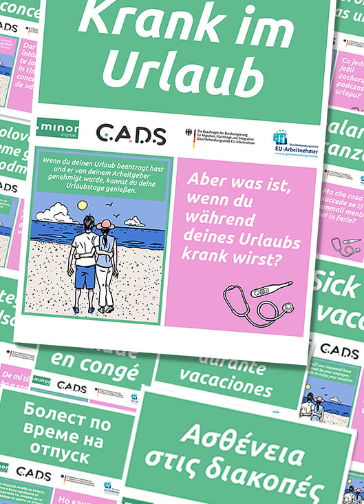 Web-Comic für minor digital in 11 europäischen Sprachen