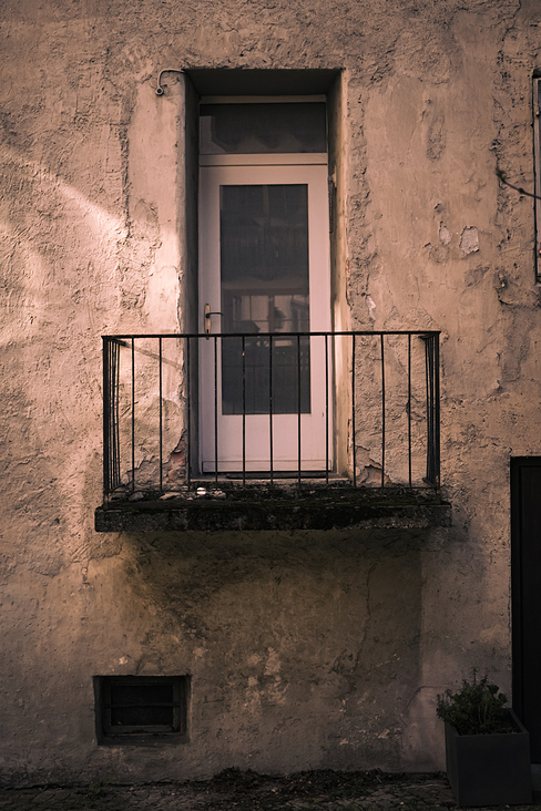 Eine Balkontür