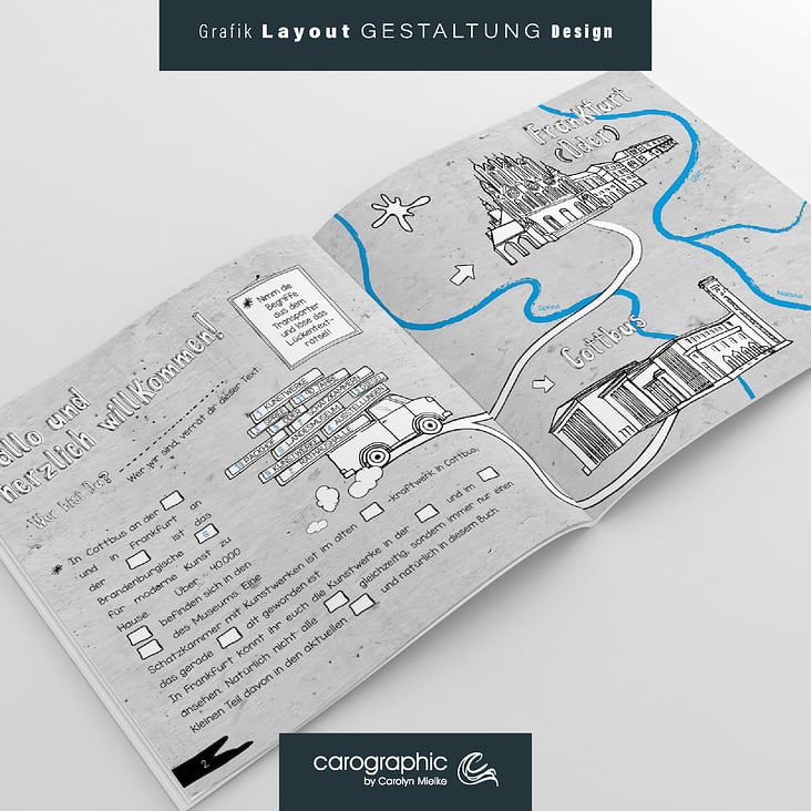 Kommunikationsdesign Grafik Design Werbung Gestaltung Illustration Malerei Layout Satz Projektmanagement @carographic